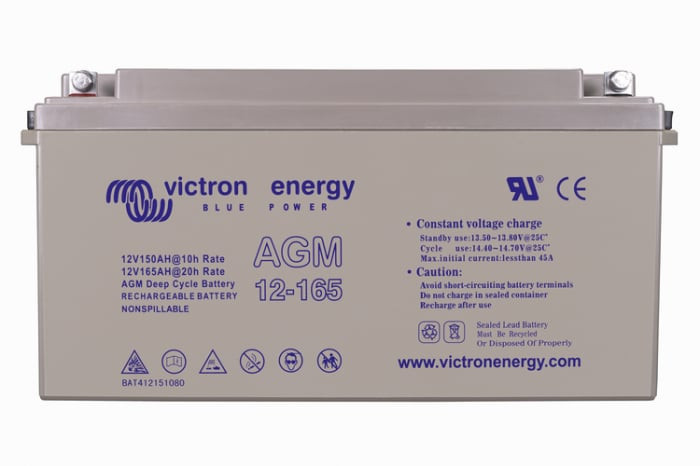 victron energy agm deep cycle battery 12v/165ah - imagine 5